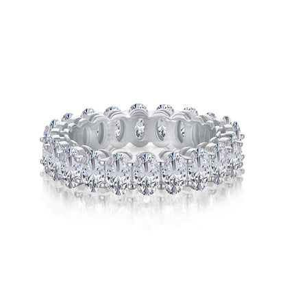 [Kincade Jewelrys]Ornate Oval Cut Tennis Ring