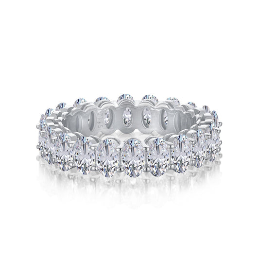 [Kincade Jewelrys]Ornate Oval Cut Tennis Ring