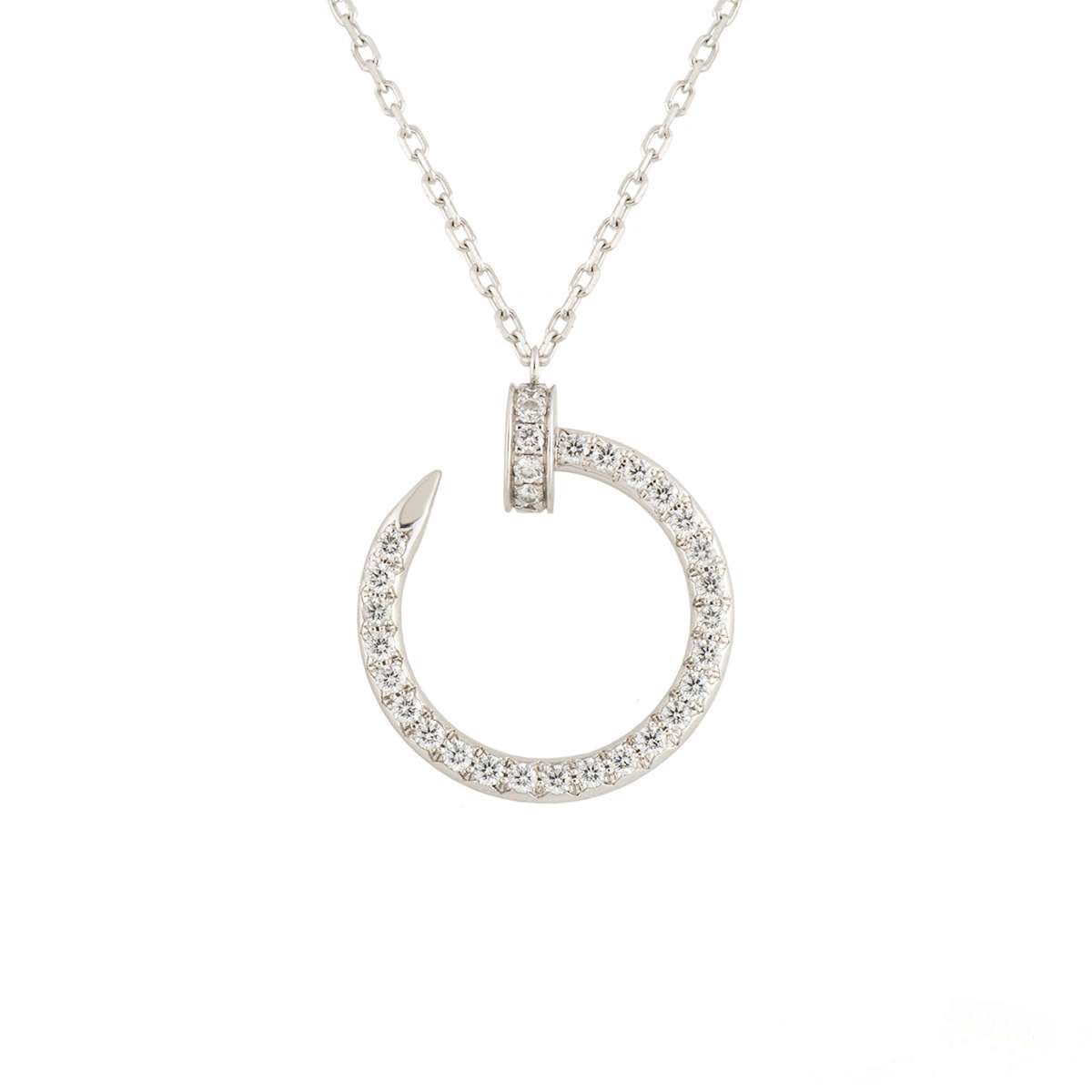 [Kincade Jewelrys]COLLAR JUSTE PLATA DIAMANTES 