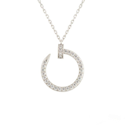 [Kincade Jewelrys]COLLAR JUSTE PLATA DIAMANTES 