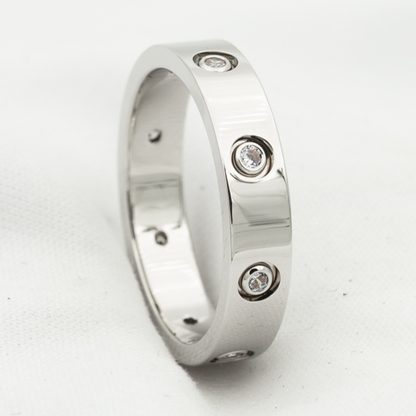 [Kincade Jewelrys]LOVE RING 3.6MM 8 DIAMONDS