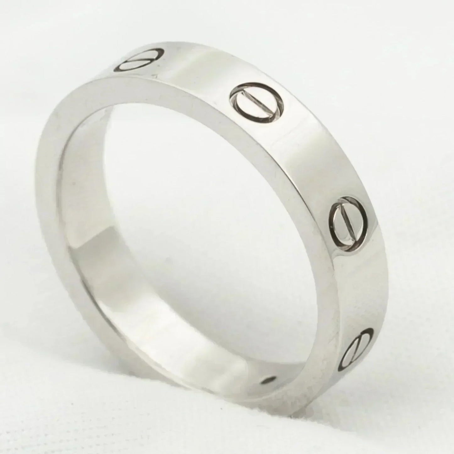 [Kincade Jewelrys]LOVE RING 4MM 1 DIAMOND SILVER