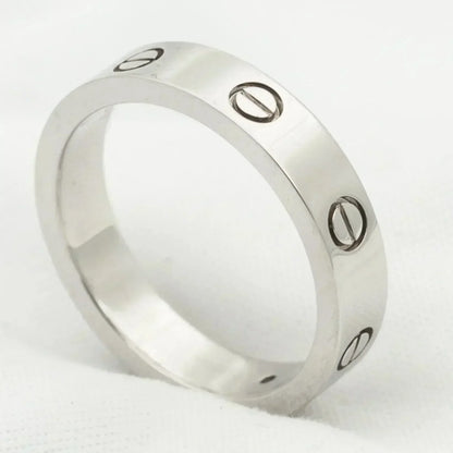 [Kincade Jewelrys]LOVE RING 4MM 1 DIAMOND SILVER
