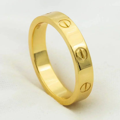 [Kincade Jewelrys]LOVE RING 4MM 1 DIAMOND GOLD