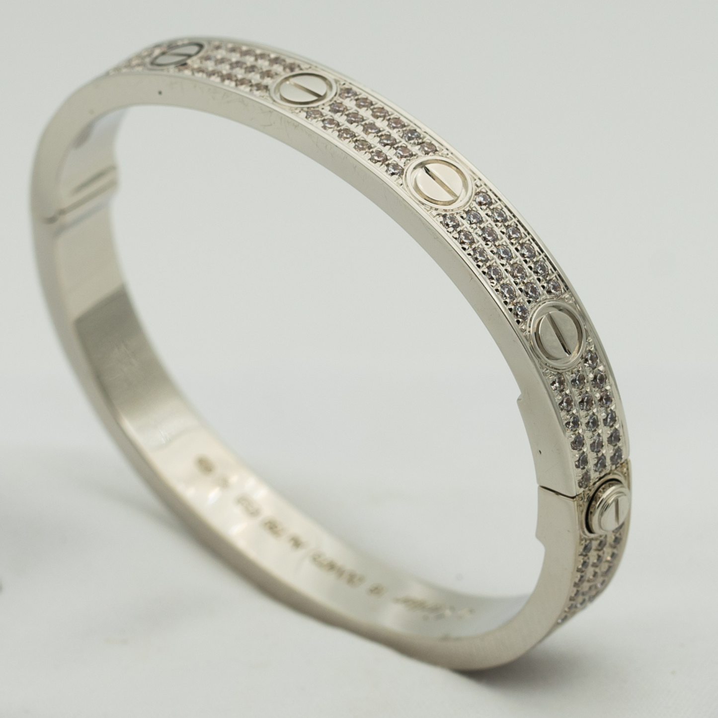 [Kincade Jewelrys]LOVE BRACELET 6.1MM DIAMOND-PAVED