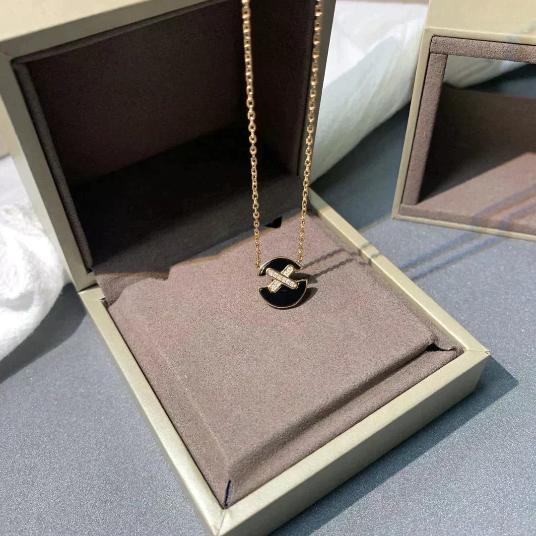 [Kincade Jewelrys]JEUX DE ROSE GOLD DIAMOND NECKLACE