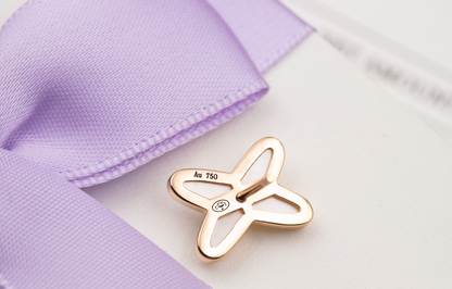 [Kincade Jewelrys] PENDIENTES DE DIAMANTES DE ORO ROSA CON MOP BLANCO