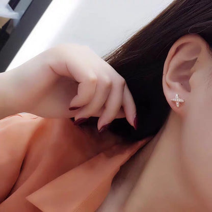 [Kincade Jewelrys]JEUX DE GOLD DIAMOND EARRINGS