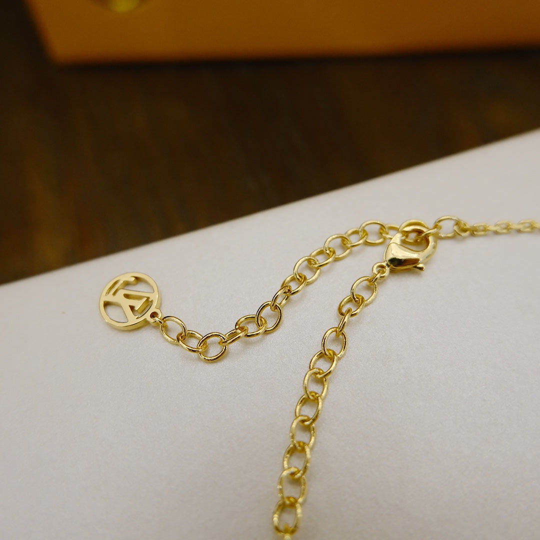 [Kincade Jewelrys]BLOOMING SUPPLE NECKLACE BRASS
