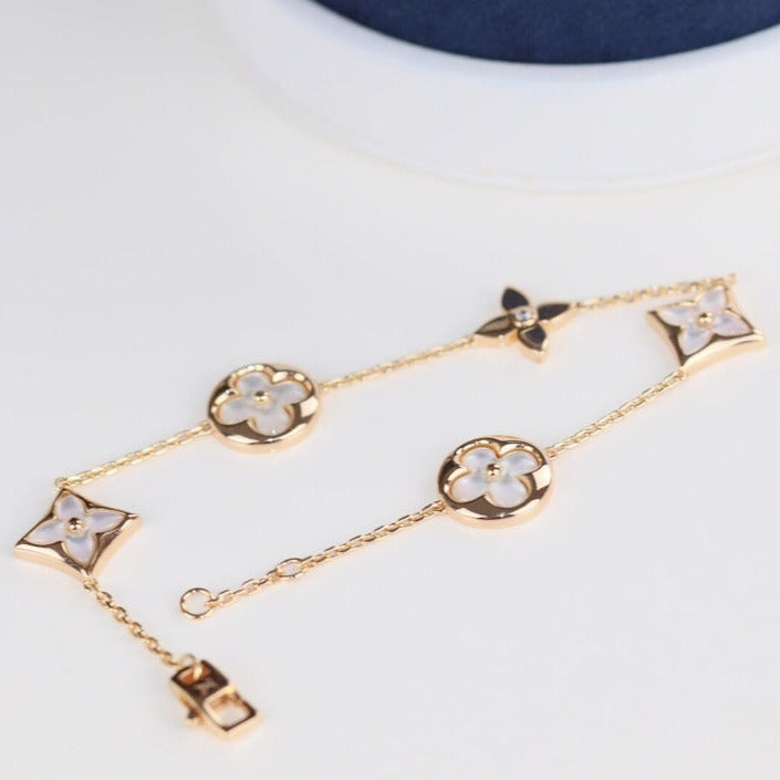 [Joyas Kincade]Pulsera de trébol de hojas