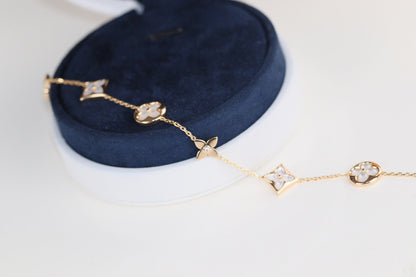 [Joyas Kincade]Pulsera de trébol de hojas