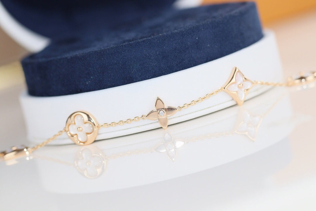 [Joyas Kincade]Pulsera de trébol de hojas