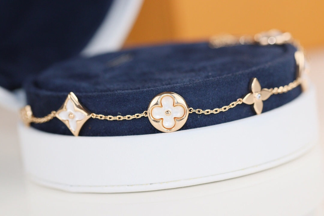 [Joyas Kincade]Pulsera de trébol de hojas