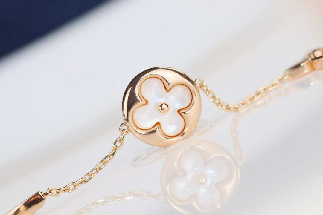 [Joyas Kincade]Pulsera de trébol de hojas