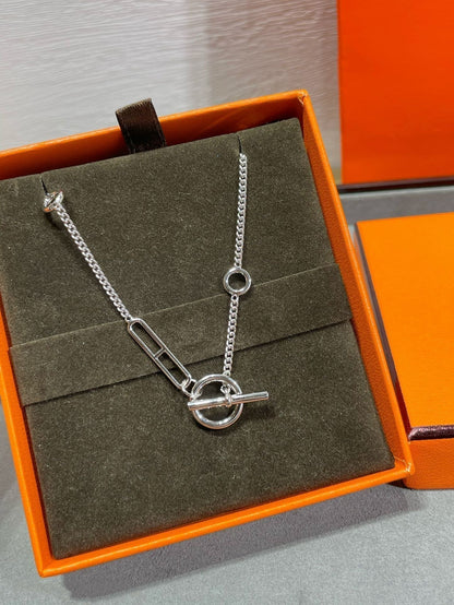 [Joyas Kincade]CADENA DE CORAZÓN DE ANCRE DE LEY HM