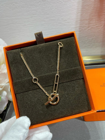 [Joyas Kincade]CADENA DE CORAZÓN DE ANCRE DE LEY HM