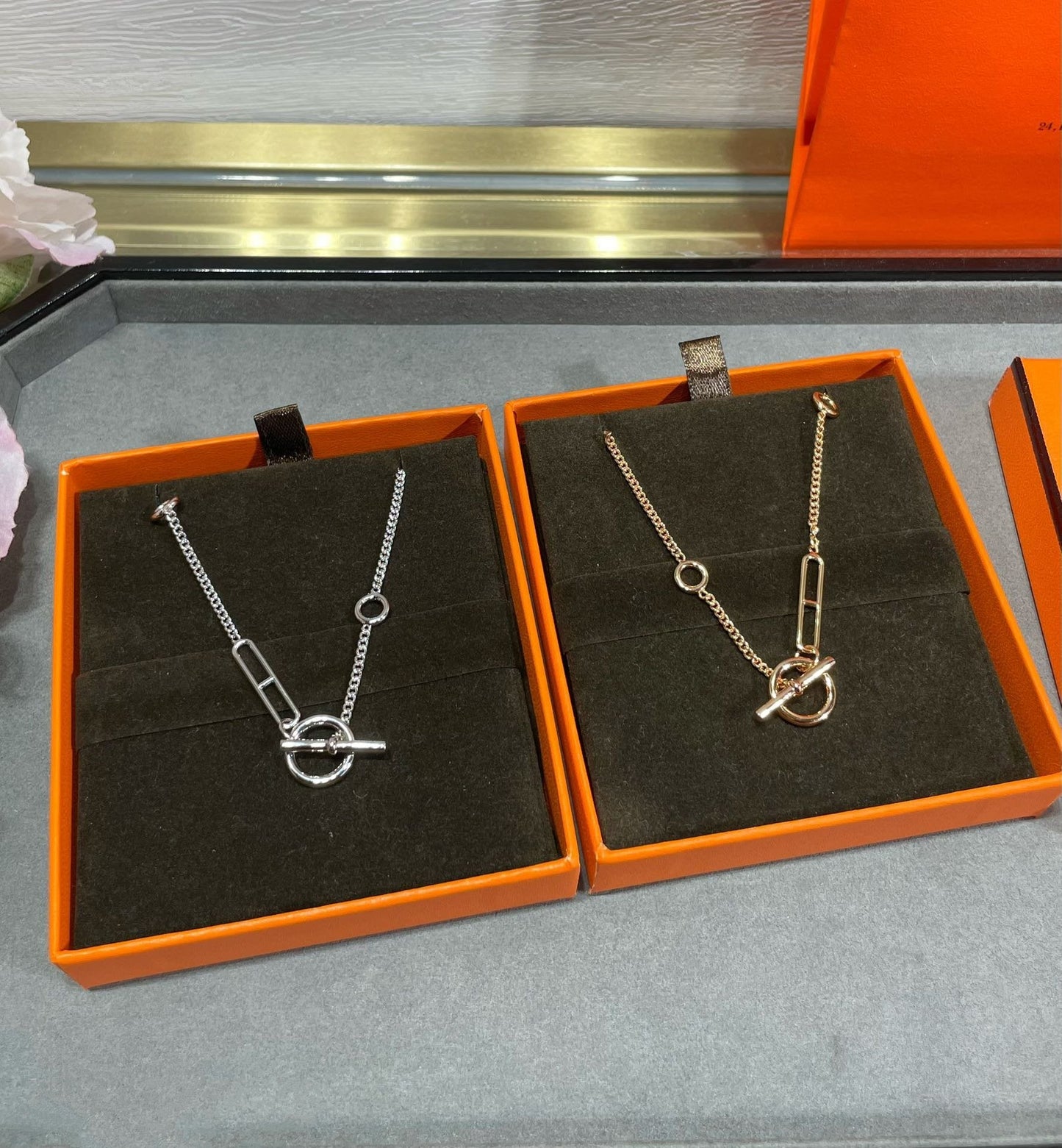[Joyas Kincade]CADENA DE CORAZÓN DE ANCRE DE LEY HM