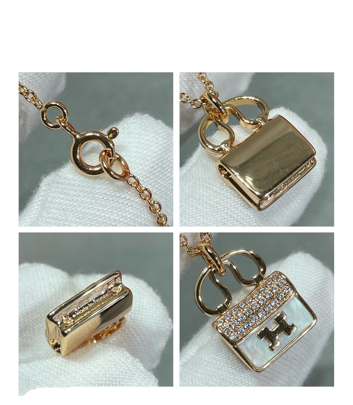 [Kincade Jewelrys]H CIRCE MOISSANITE PENDANT NECKLACE GOLD
