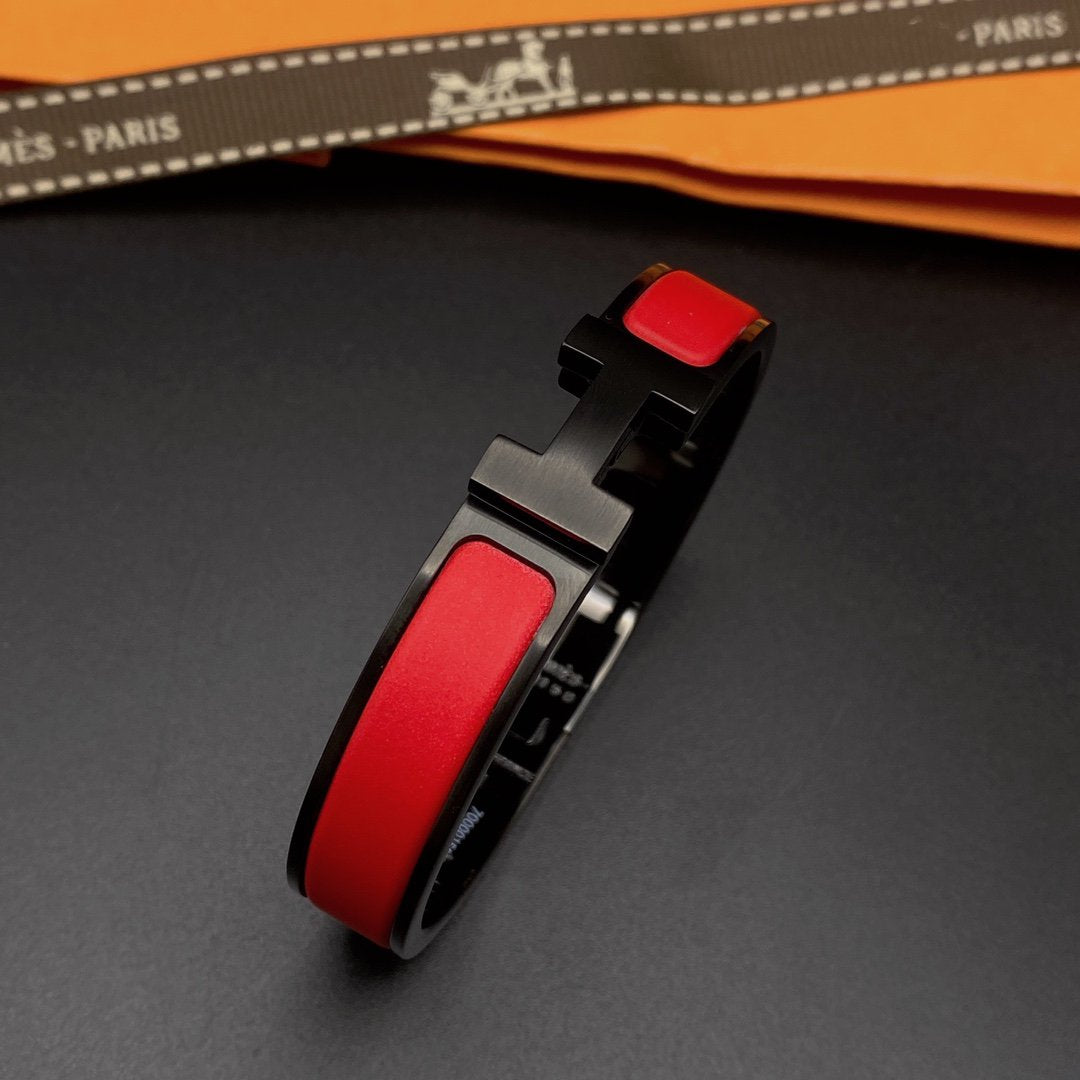 [Kincade Jewelrys]CLIC HM SO BLACK RED BRACELET