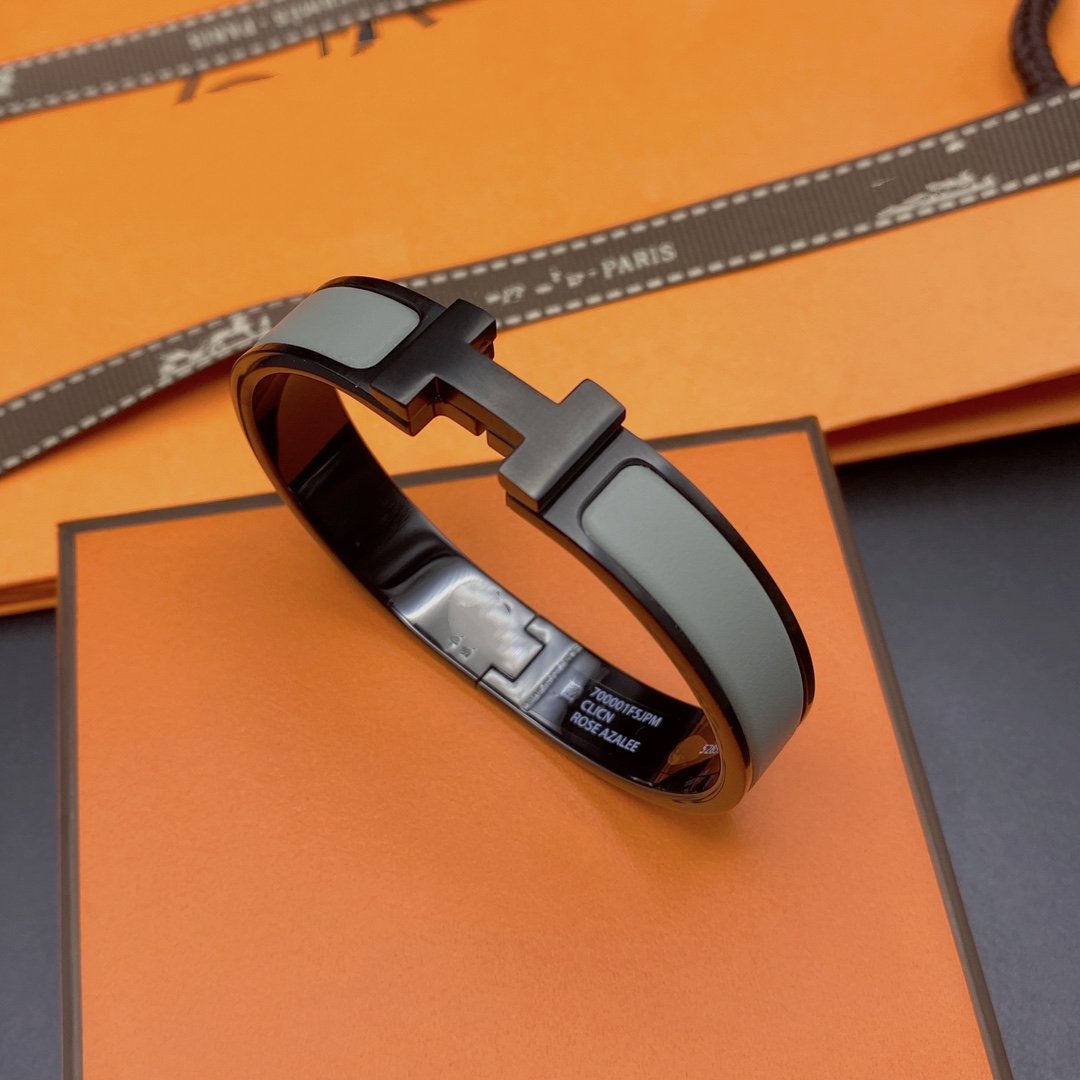 [Joyas Kincade]Pulsera CLIC HM SO BLACK GREY