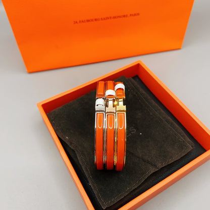 [Joyas Kincade]Pulsera clásica HM CLIC roja de 8 mm con esmalte
