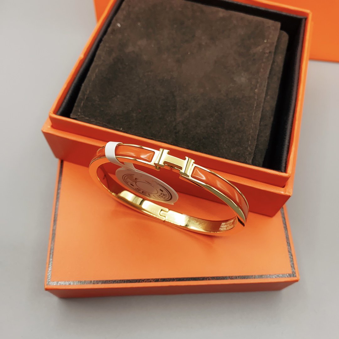 [Joyas Kincade]Pulsera clásica HM CLIC roja de 8 mm con esmalte