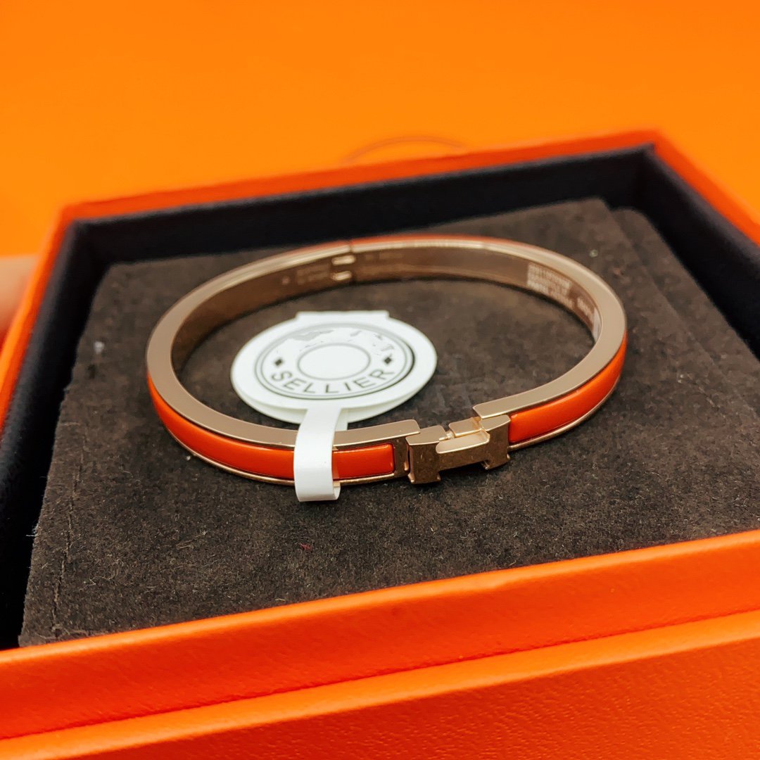 [Joyas Kincade]Pulsera clásica HM CLIC roja de 8 mm con esmalte