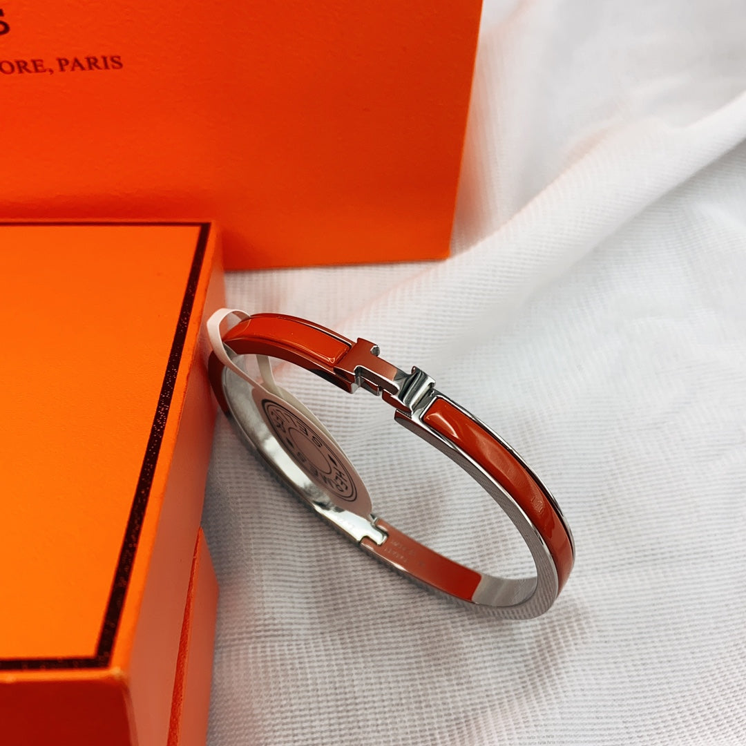 [Joyas Kincade]Pulsera clásica HM CLIC roja de 8 mm con esmalte