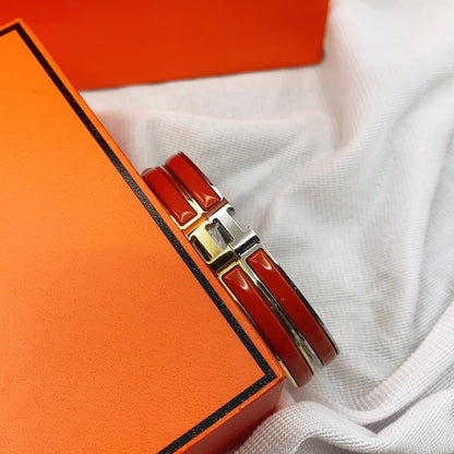 [Joyas Kincade]Pulsera clásica HM CLIC roja de 8 mm con esmalte