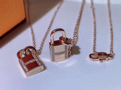 [Kincade Jewelrys]HM ADVANCED NICHE LOCK HEAD NECKLACE DIAMONDS