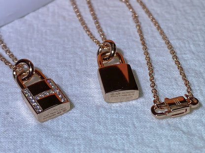 [Kincade Jewelrys]HM ADVANCED NICHE LOCK HEAD NECKLACE DIAMONDS