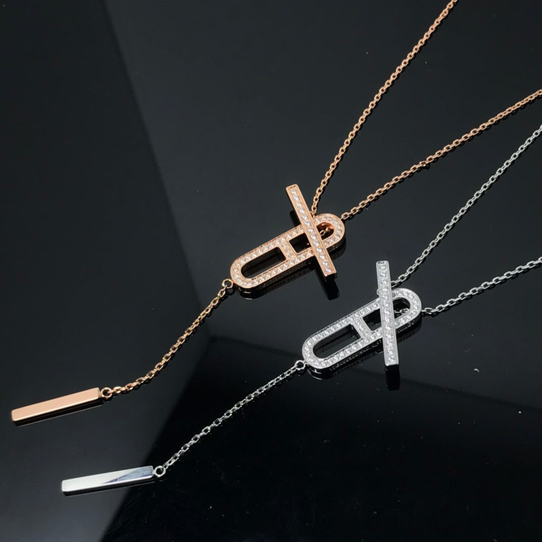 [Kincade Jewelrys] COLLAR HM PLATINO ORO ROSA DIAMANTE
