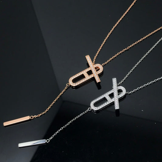 [Kincade Jewelrys]HM NECKLACE PLATINUM ROSE GOLD DIAMOND