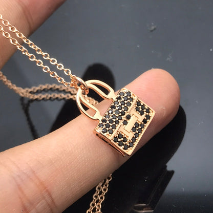 [Kincade Jewelrys] COLLAR HM LLEGADA DIAMANTE NEGRO