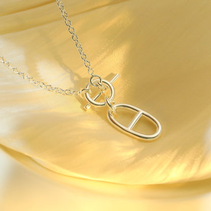 [Kincade Jewelrys]HM CHAINE D'ANCRE PENDANT NECKLACE STERLING SILVER