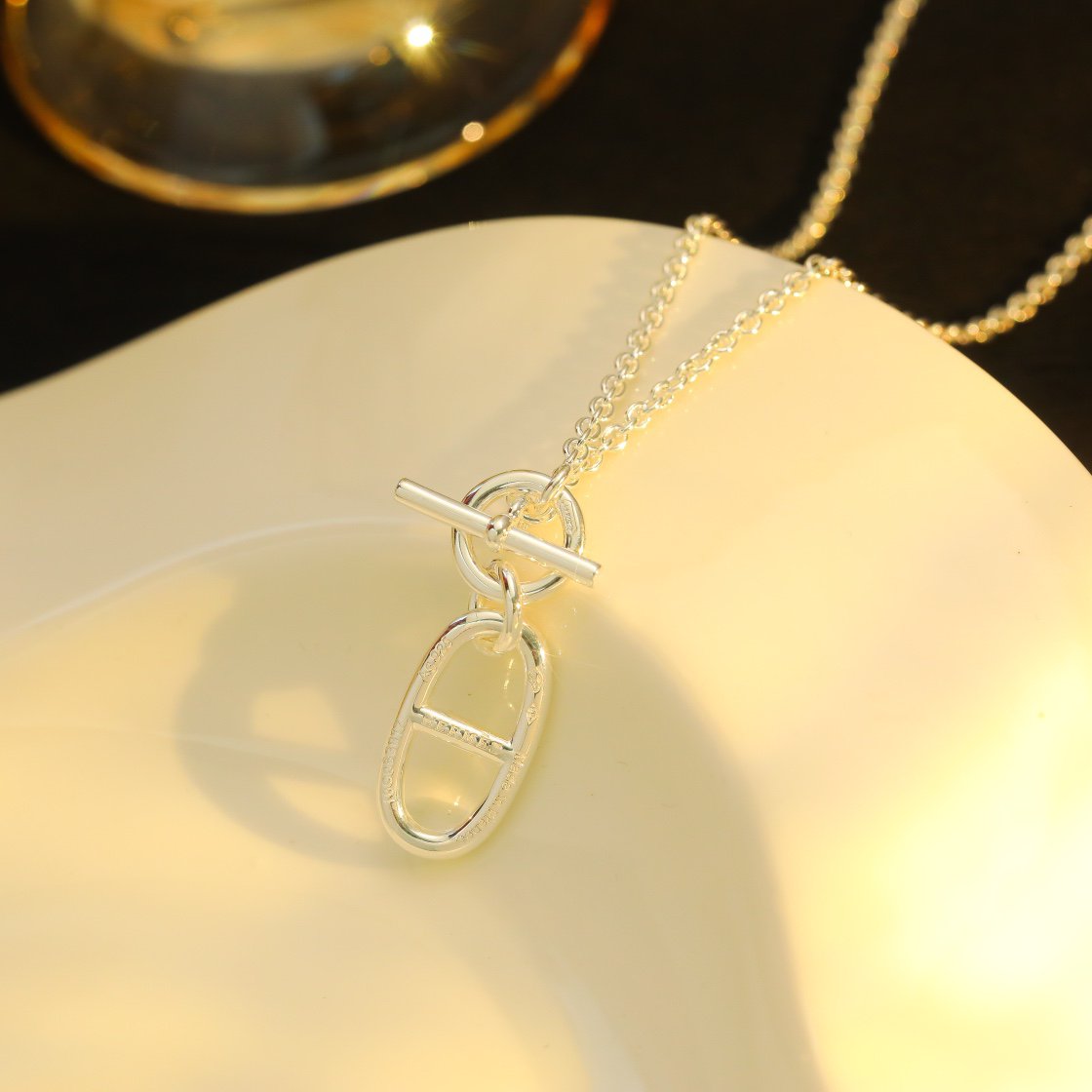 [Kincade Jewelrys]HM CHAINE D'ANCRE PENDANT NECKLACE STERLING SILVER