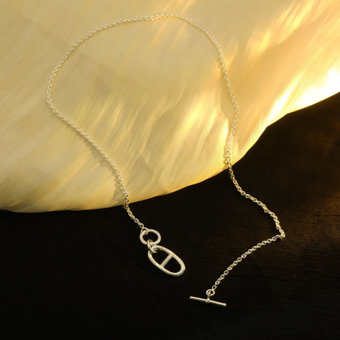[Kincade Jewelrys]HM CHAINE D'ANCRE PENDANT NECKLACE STERLING SILVER