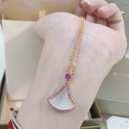 [Kincade Jewelrys]DREAM NECKLACE MOP DIAMOND PINK