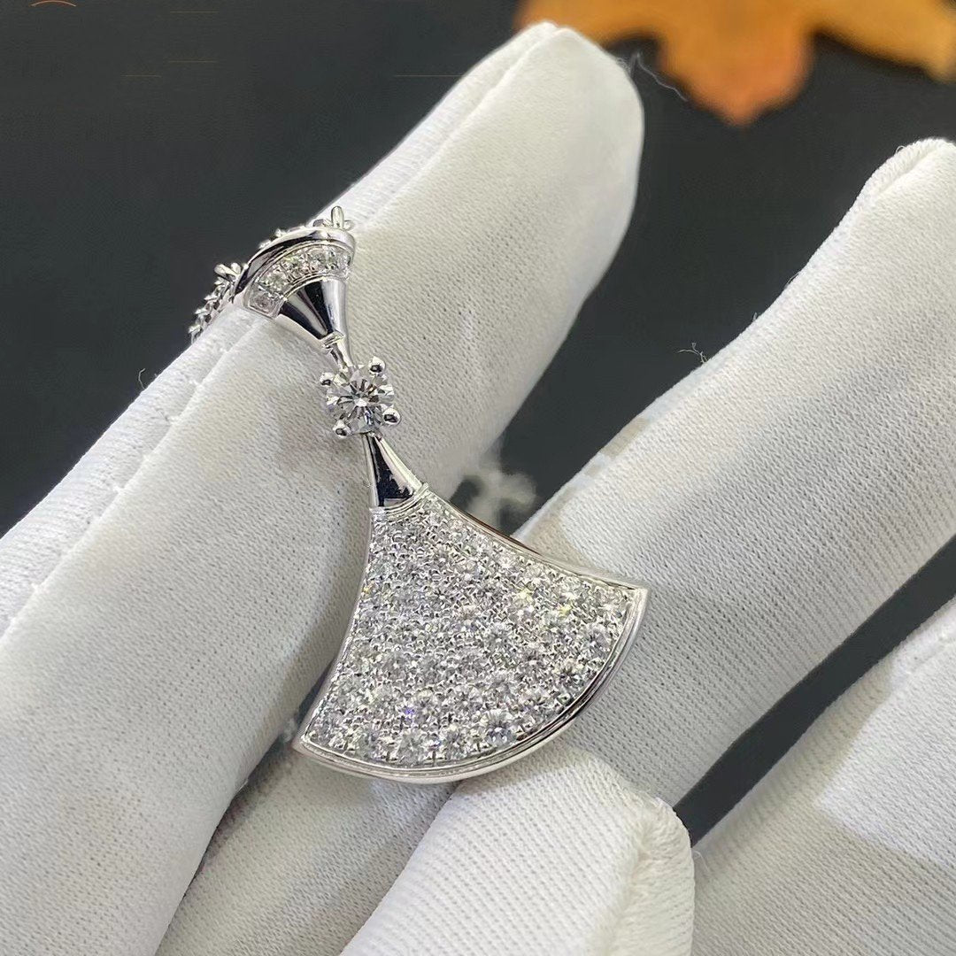 [Kincade Jewelrys]DREAM NECKLACE SILVER FULL DIAMOND