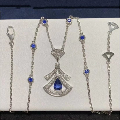 [Kincade Jewelrys]DREAM NECKLACE AGATE DIAMOND SILVER