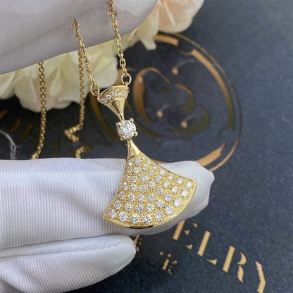 [Kincade Jewelrys]DREAM NECKLACE GOLD FULL DIAMOND