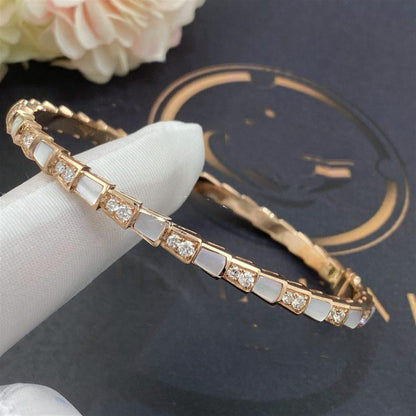 [Kincade Jewelrys]Pulsera Serpenti de oro rosa con diamantes 