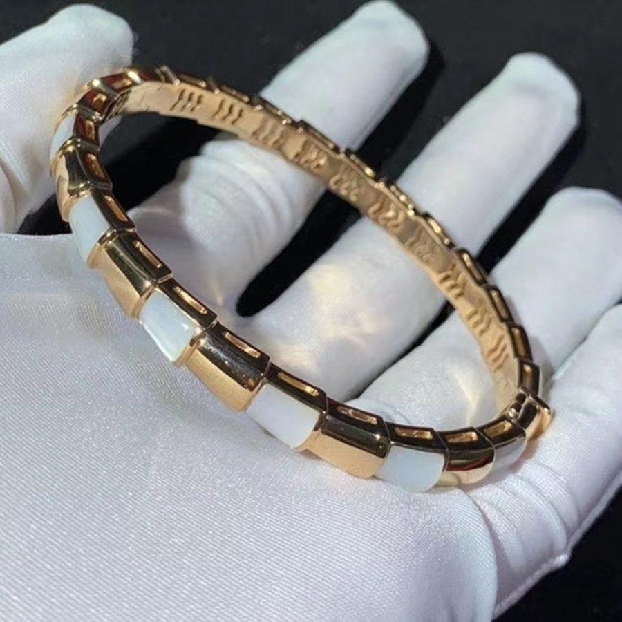 [Kincade Jewelrys]Pulsera Serpenti Oro Rosa Mop