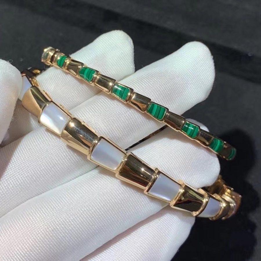 [Kincade Jewelrys]Pulsera Serpenti Oro Rosa Mop
