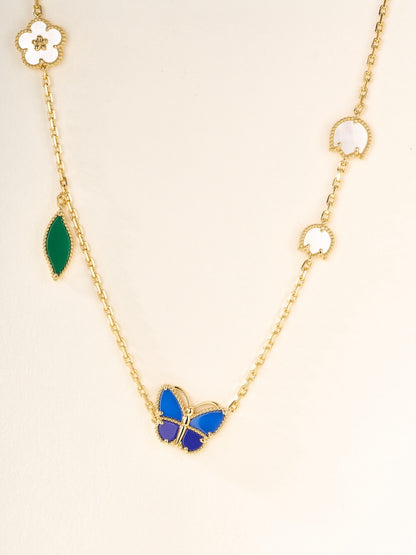 [Kincade Jewelrys] LUCKY BLUE BUTTERFLY  NECKLACE