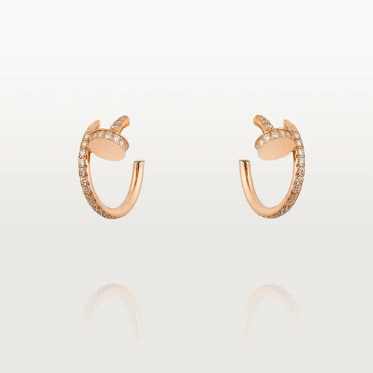 [Kincade Jewelrys]JUSTE EARRINGS 12.75MM PINK GOLD DIAMOND