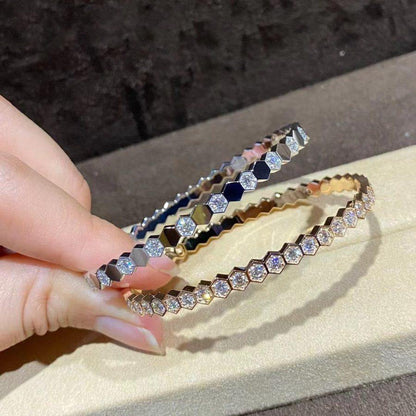 [Kincade Jewelrys]BEE LOVE GOLD BRACELET FULL DIAMOND