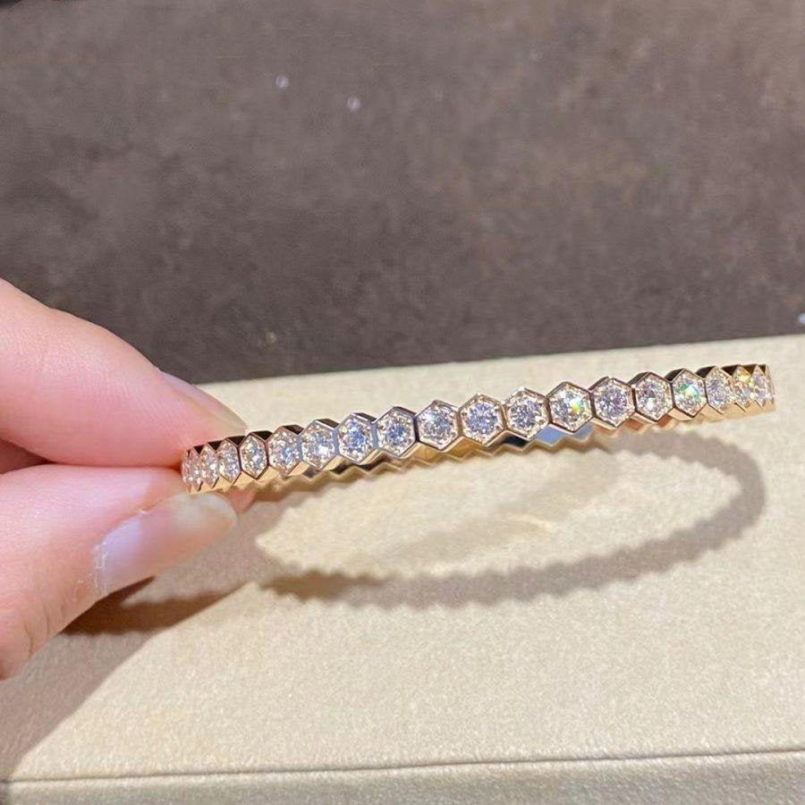[Kincade Jewelrys]BEE LOVE GOLD BRACELET FULL DIAMOND
