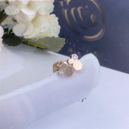 [Kincade Jewelrys] PENDIENTES DE ORO ROSA CON DIAMANTES Y ABEJAS