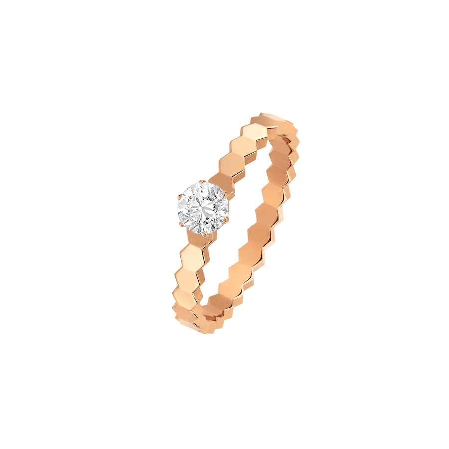 [Kincade Jewelrys]BEE LOVE RING PINK GOLD 1 DIAMOND